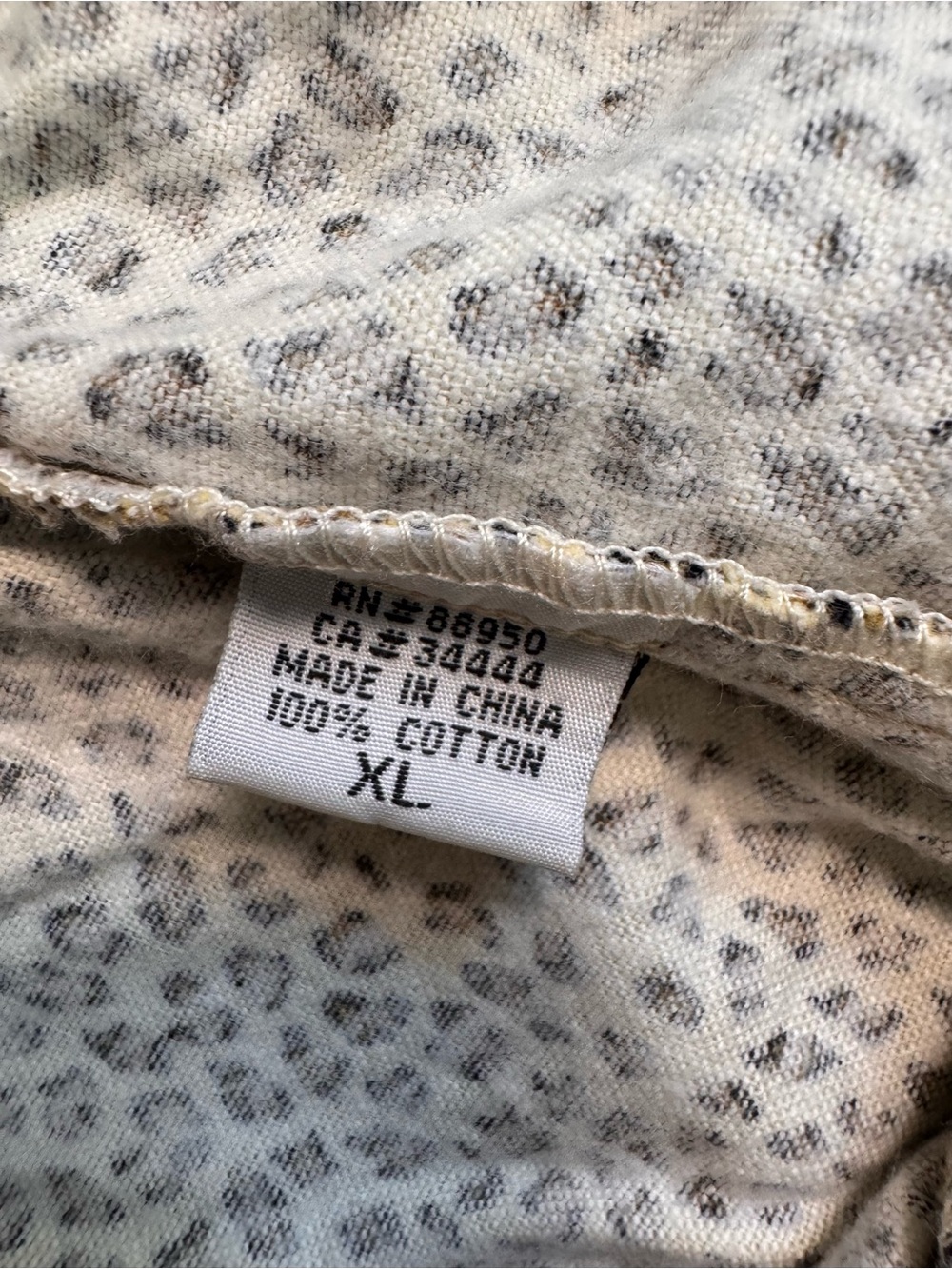 Vintage 90’s P.J. Salvage Women’s Leopard Print Pajama Set, 100% Cotton, XL - Picture 8 of 16